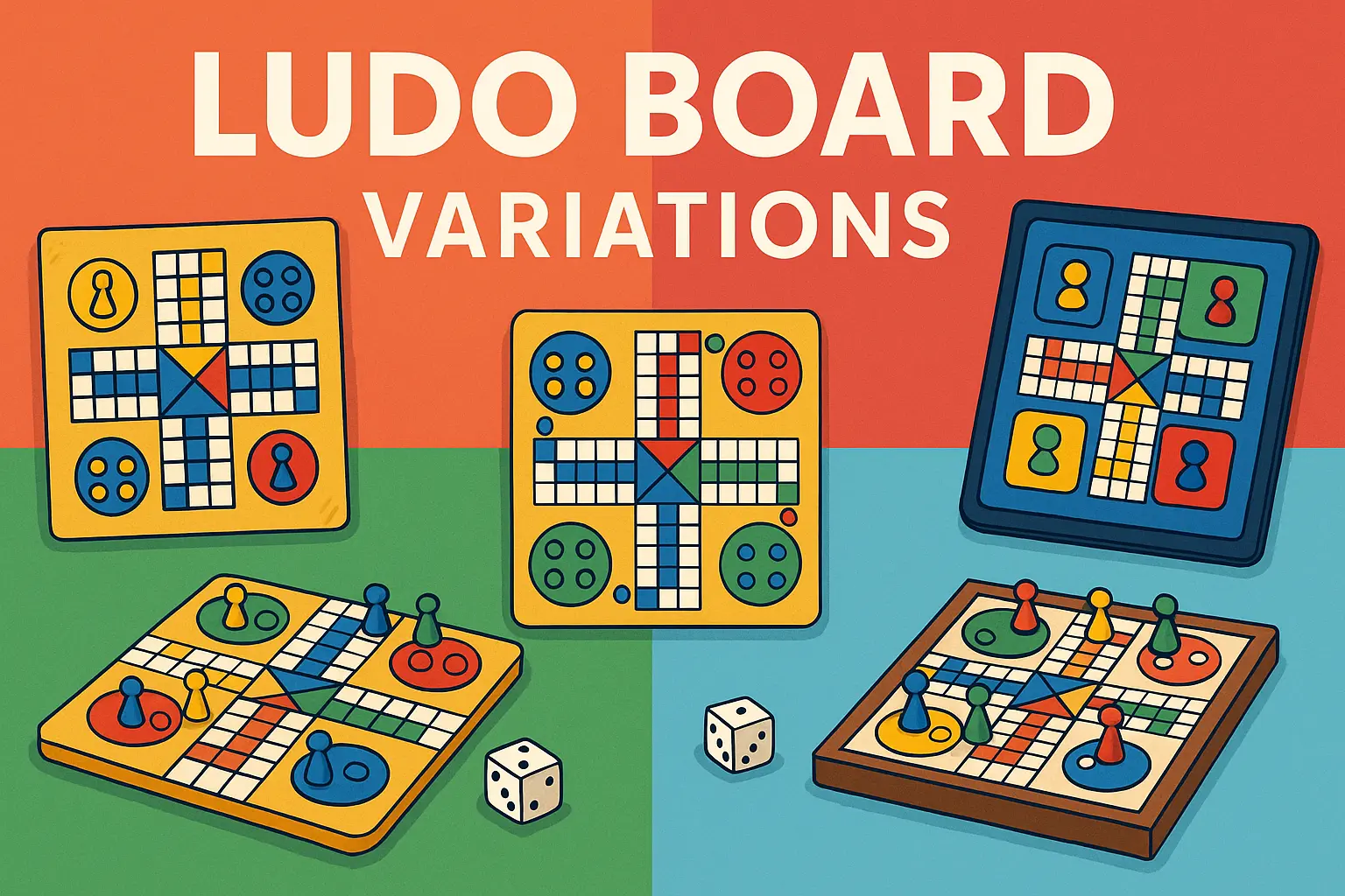 rk ludo board variations – rkludo, ApnaLudo, LudoPlayers and KhelBro